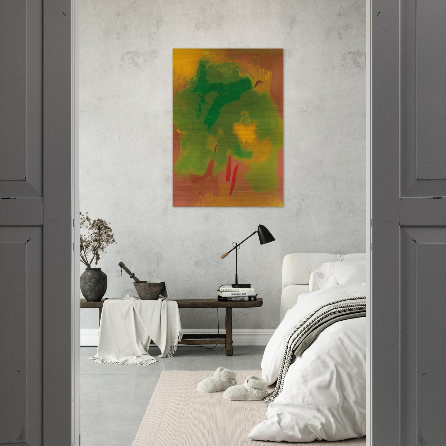 VISION 1991 - Esteban Vicente Brushed Aluminum Print - 70x100 cm / 28x40 inches | Esteban Vicente Aluminum Print | Esteban Vicente Prints