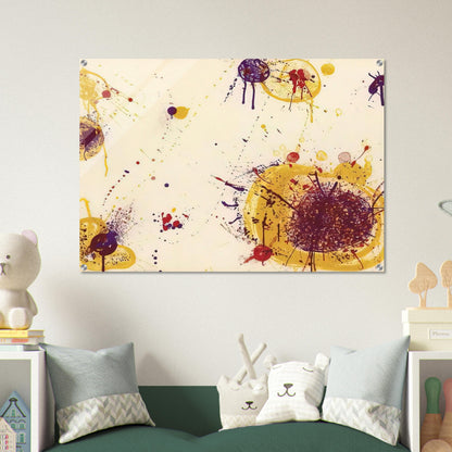 Yellow Speck - Sam Francis Acrylic Print - 70x100 cm / 28x40″ inches