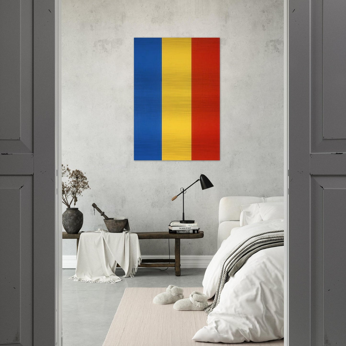 Blue Yellow Red - Ellsworth Kelly Brushed Aluminum Print - 70x100 cm / 28x40 inches | Ellsworth Kelly Aluminum Print | Ellsworth Kelly Prints