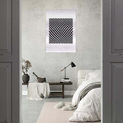 FRAGMENT 3 1965 - Bridget Riley Brushed Aluminum Print - 70x100 cm / 28x40 inches | Bridget Riley Aluminum Print | Bridget Riley Prints