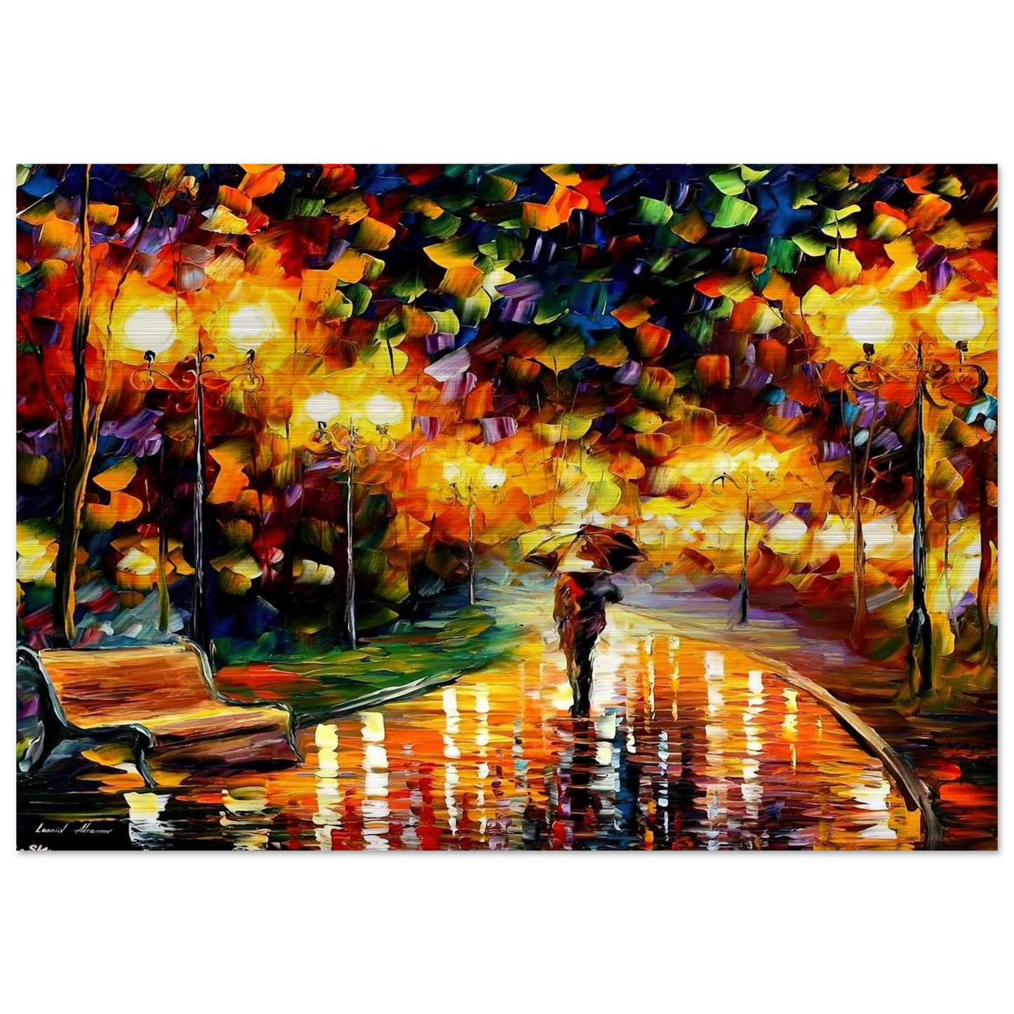 Leonid Afremov - Leonid Afremov Brushed Aluminum Print - 70x100 cm / 28x40 inches | Leonid Afremov Aluminum Print | Leonid Afremov Prints