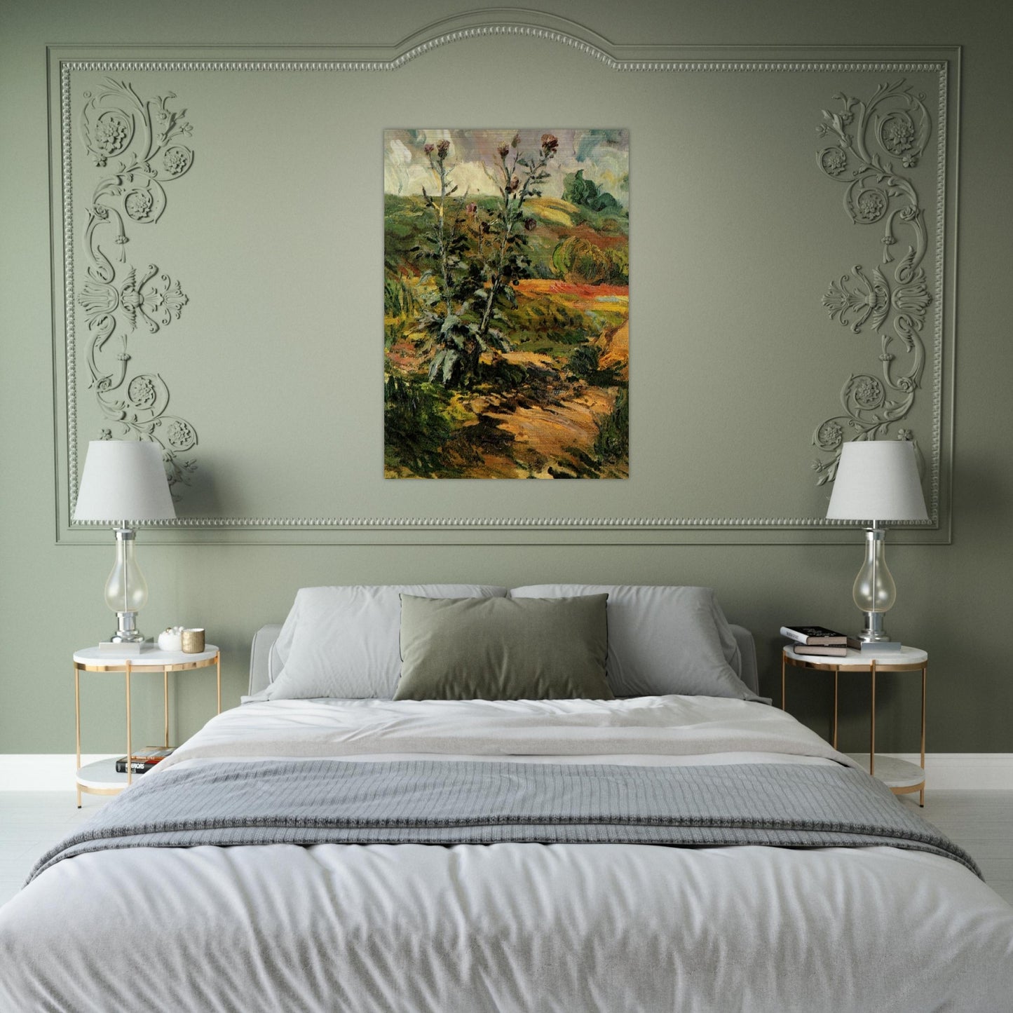 Two Thistles - Vincent van Gogh Brushed Aluminum Print - 70x100 cm / 28x40 inches | Vincent van Gogh Aluminum Print | Vincent van Gogh Prints