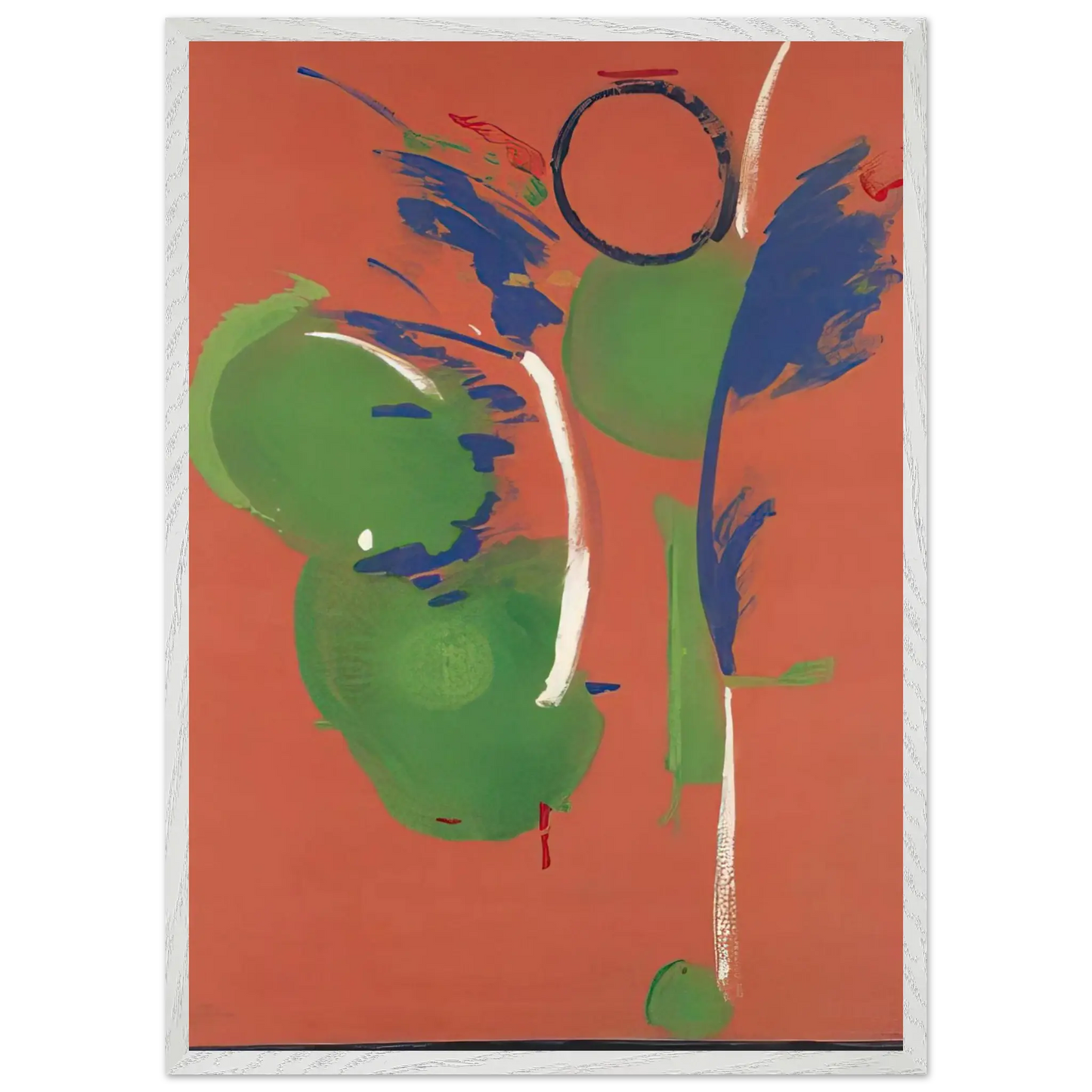 Helen Frankenthaler - Mary, Mary - 1987 Wall art - 30x40 cm / 12x16 Inches - Premium Wooden Framed Poster With Fine Art Paper - White frame