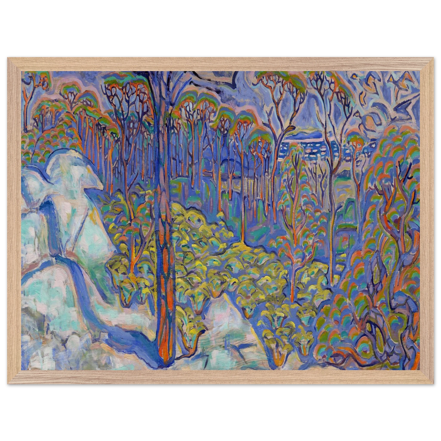 Walter Inglis Anderson - Walter Anderson Wall art - 45x60 cm / 18x24 inches - Premium Wooden Framed Poster With Fine Art Paper-canvas - Black frame
