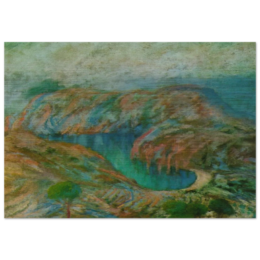 CALANQUE JONCULS CADAQUES - Salvador Dali Brushed Aluminum Print - 70x100 cm / 28x40 inches | Salvador Dali Aluminum Print | Salvador Dali Prints
