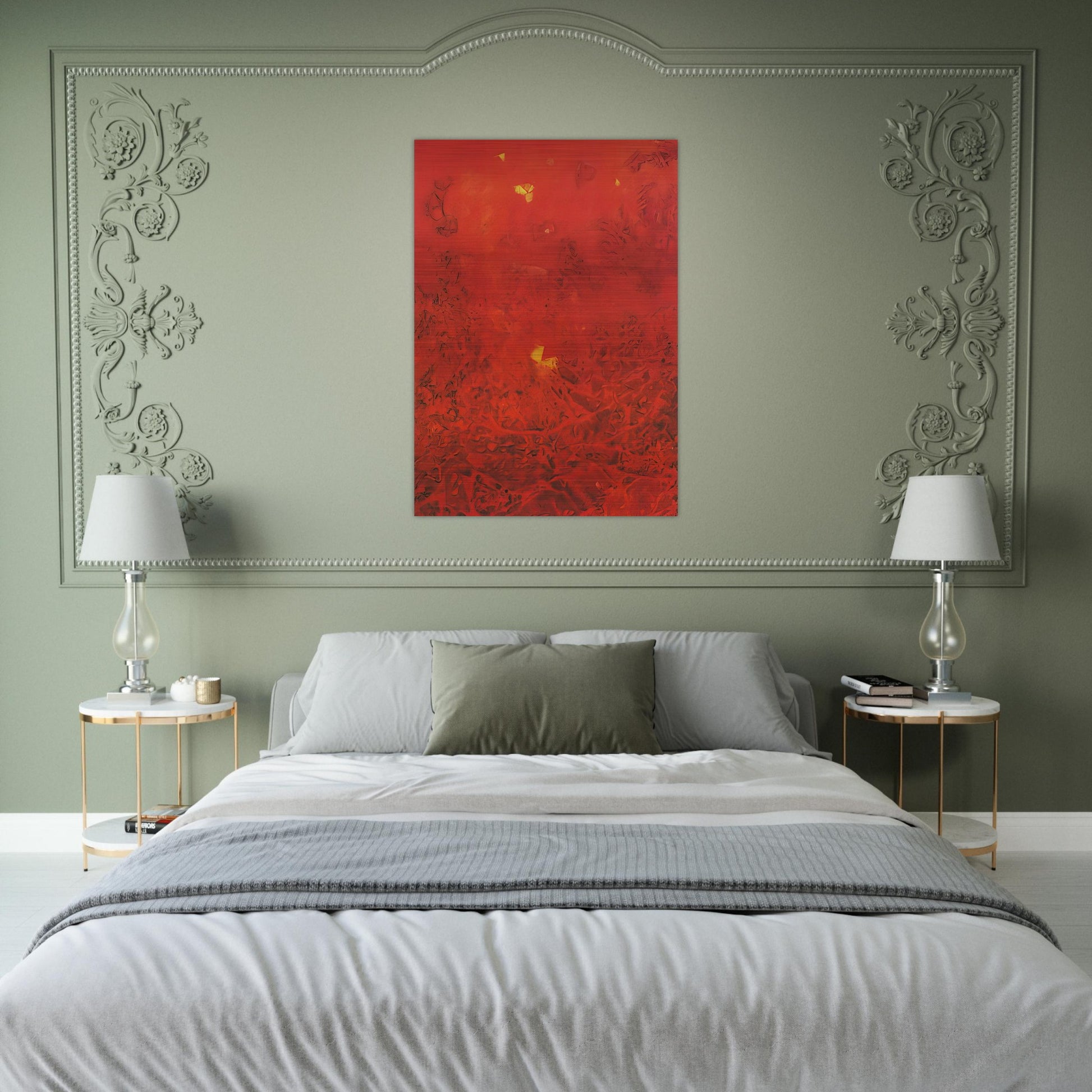 Le jardin de la France - Max Ernst Brushed Aluminum Print - 70x100 cm / 28x40 inches | Max Ernst Aluminum Print | Max Ernst Prints