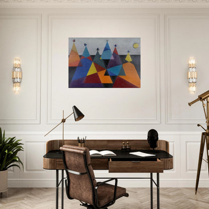 Untitled Mountains - 1955 - Omar Rayo Brushed Aluminum Print - 70x100 cm / 28x40 inches | Omar Rayo Aluminum Print | Omar Rayo Prints