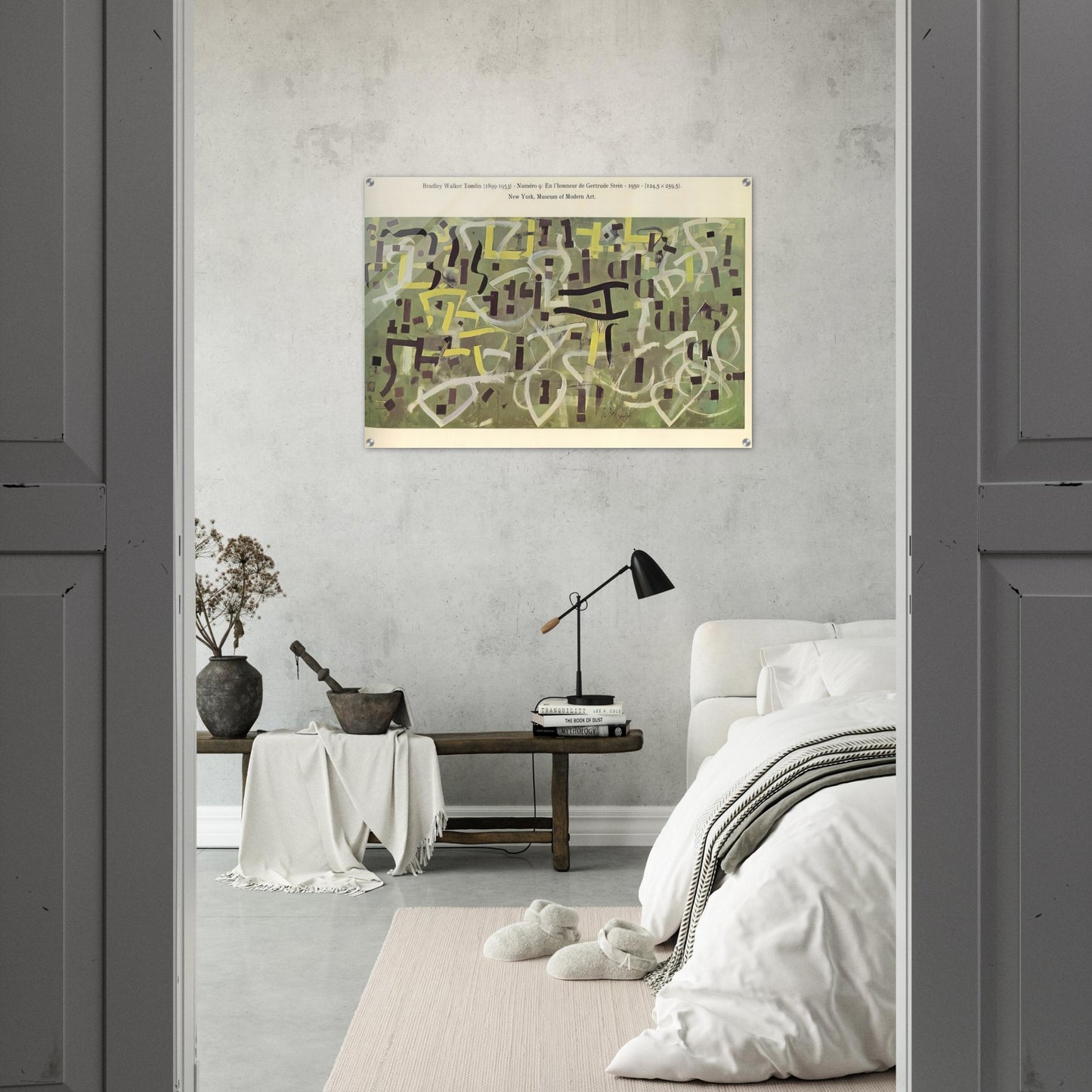 Number 9. In Praise of Gertrude Stein - 1950 - Bradley Walker Tomlin Acrylic Print - 70x100 cm / 28x40″ inches