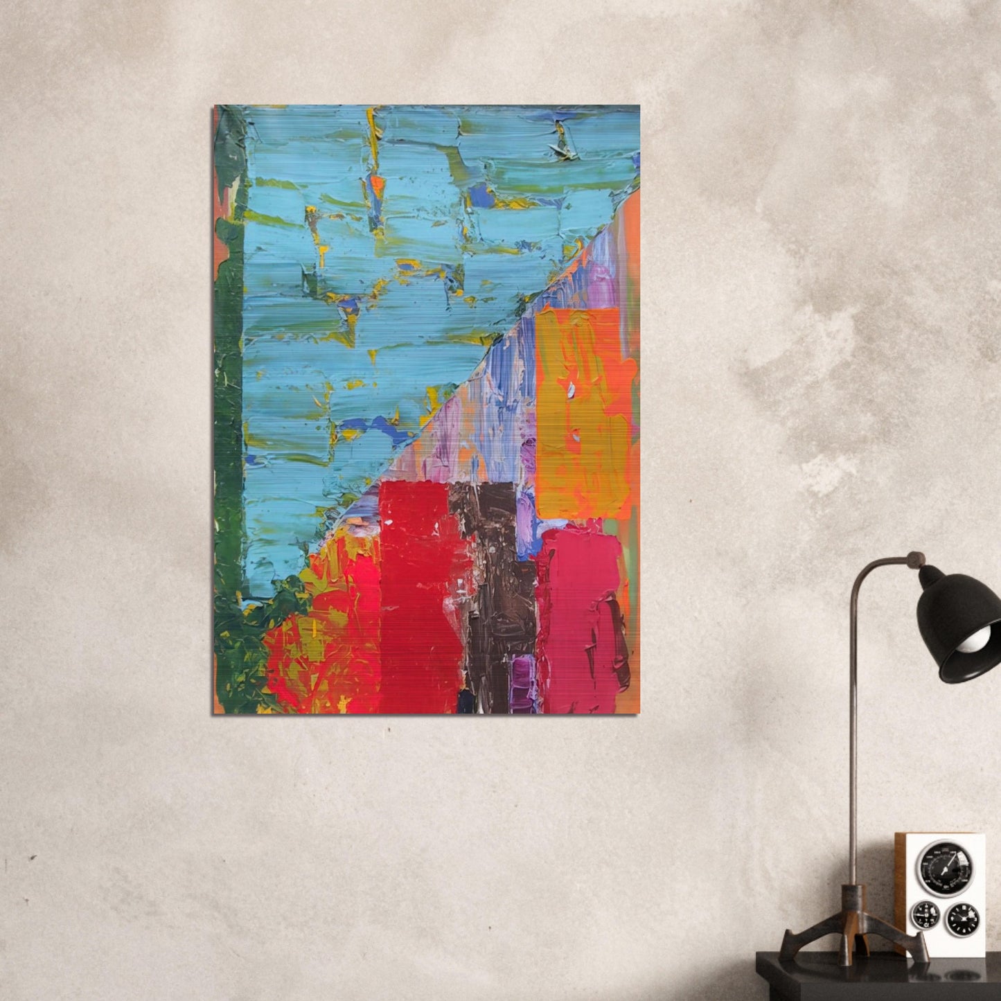 25.4.78 - 1978 - John Hoyland Brushed Aluminum Print - 70x100 cm / 28x40 inches | John Hoyland Aluminum Print | John Hoyland Prints