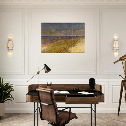 THE DUNES ZWIN KNOKKE 1887 - Theo van Rysselberghe Brushed Aluminum Print - 70x100 cm / 28x40 inches | Theo van Rysselberghe Aluminum Print | Theo van Rysselberghe Prints