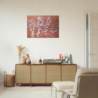 On Gray Pink - 1988 - Robert Goodnough Brushed Aluminum Print - 70x100 cm / 28x40 inches | Robert Goodnough Aluminum Print | Robert Goodnough Prints