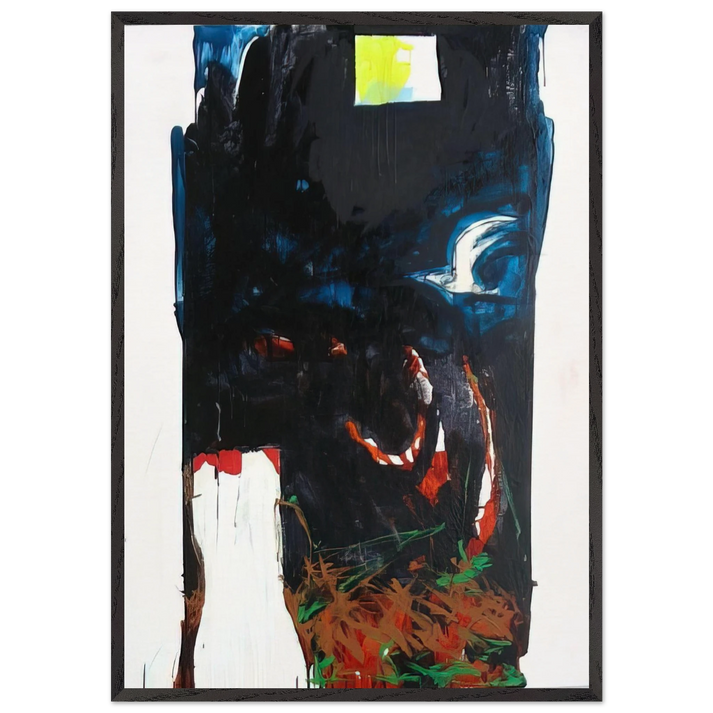 Nottetempo - 1991 - Mario Schifano 70x100 cm / 28x40 inches Framed Art Print – Black Wooden Frame