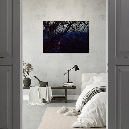 Jewel Tree - Eyvind Earle Brushed Aluminum Print - 70x100 cm / 28x40 inches | Eyvind Earle Aluminum Print | Eyvind Earle Prints