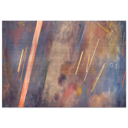 For William Blake - 1968 - Ronnie Landfield Brushed Aluminum Print - 70x100 cm / 28x40 inches | Ronnie Landfield Aluminum Print | Ronnie Landfield Prints