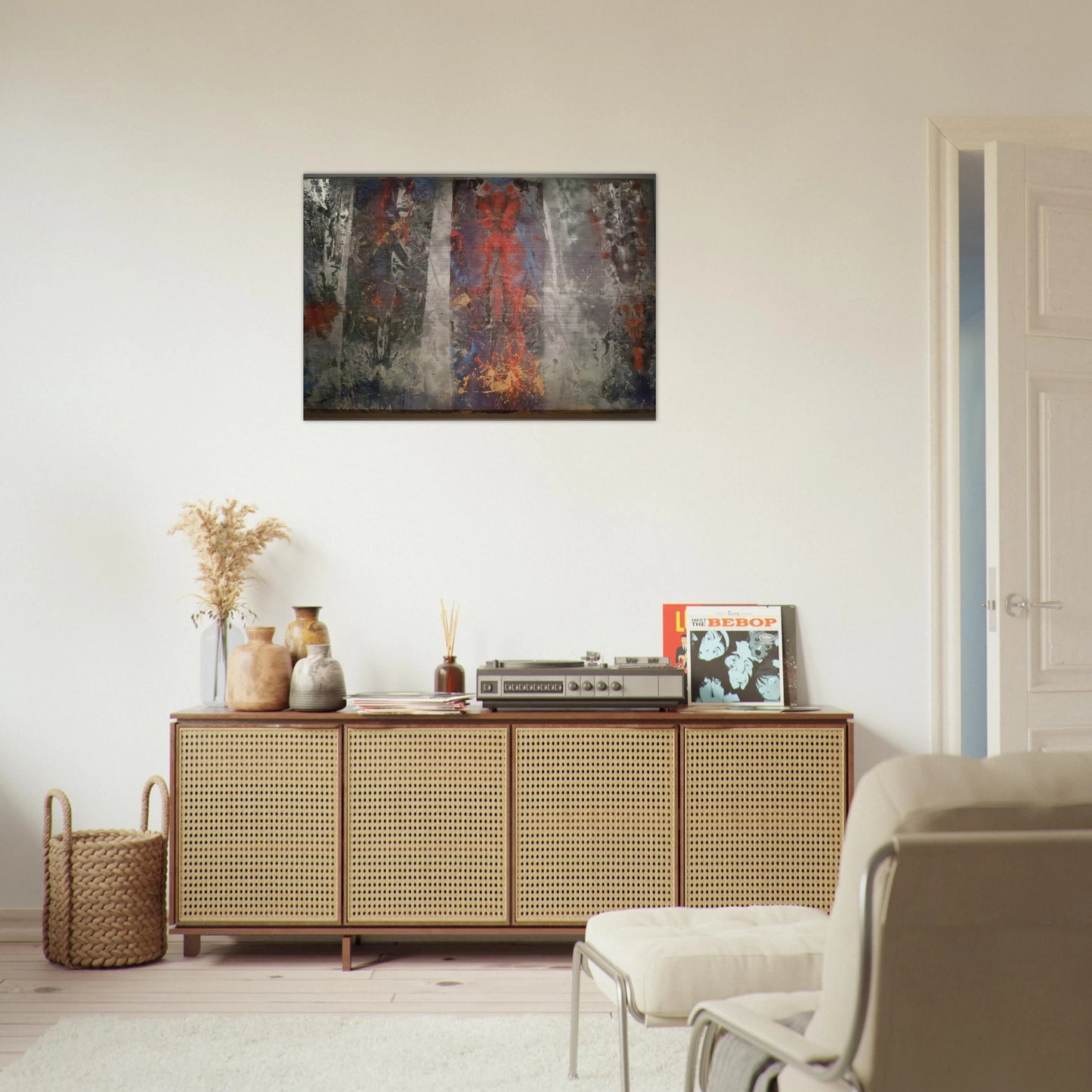 Restore - Sam Gilliam Brushed Aluminum Print - 70x100 cm / 28x40 inches | Sam Gilliam Aluminum Print | Sam Gilliam Prints