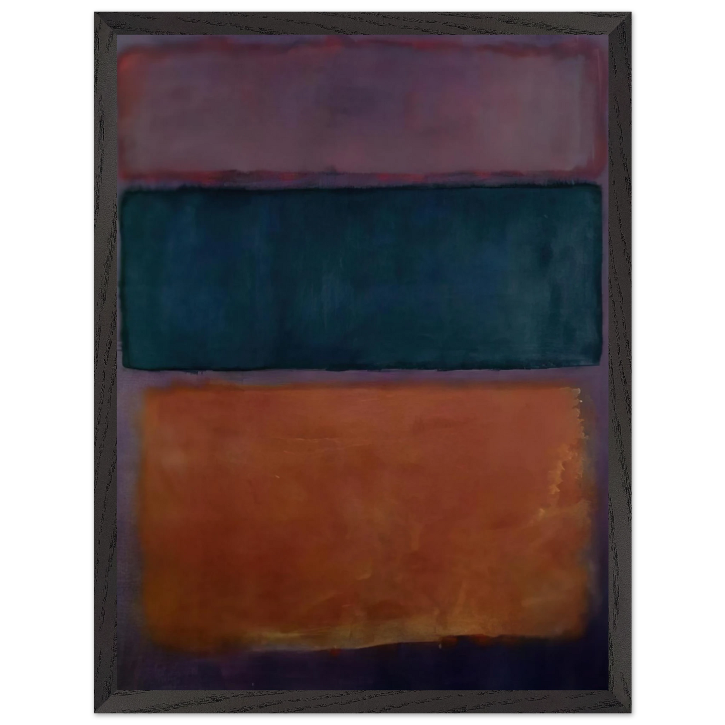 Mark Rothko - Untitled - 1963 Wall Art - 21x29.7 cm / 8x12" - Premium Wooden Framed Poster With Fine Art Paper-canvas - Wood frame