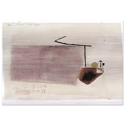 14.X.58 - 1958 - Julius Bissier Brushed Aluminum Print - 70x100 cm / 28x40 inches | Julius Bissier Aluminum Print | Julius Bissier Prints