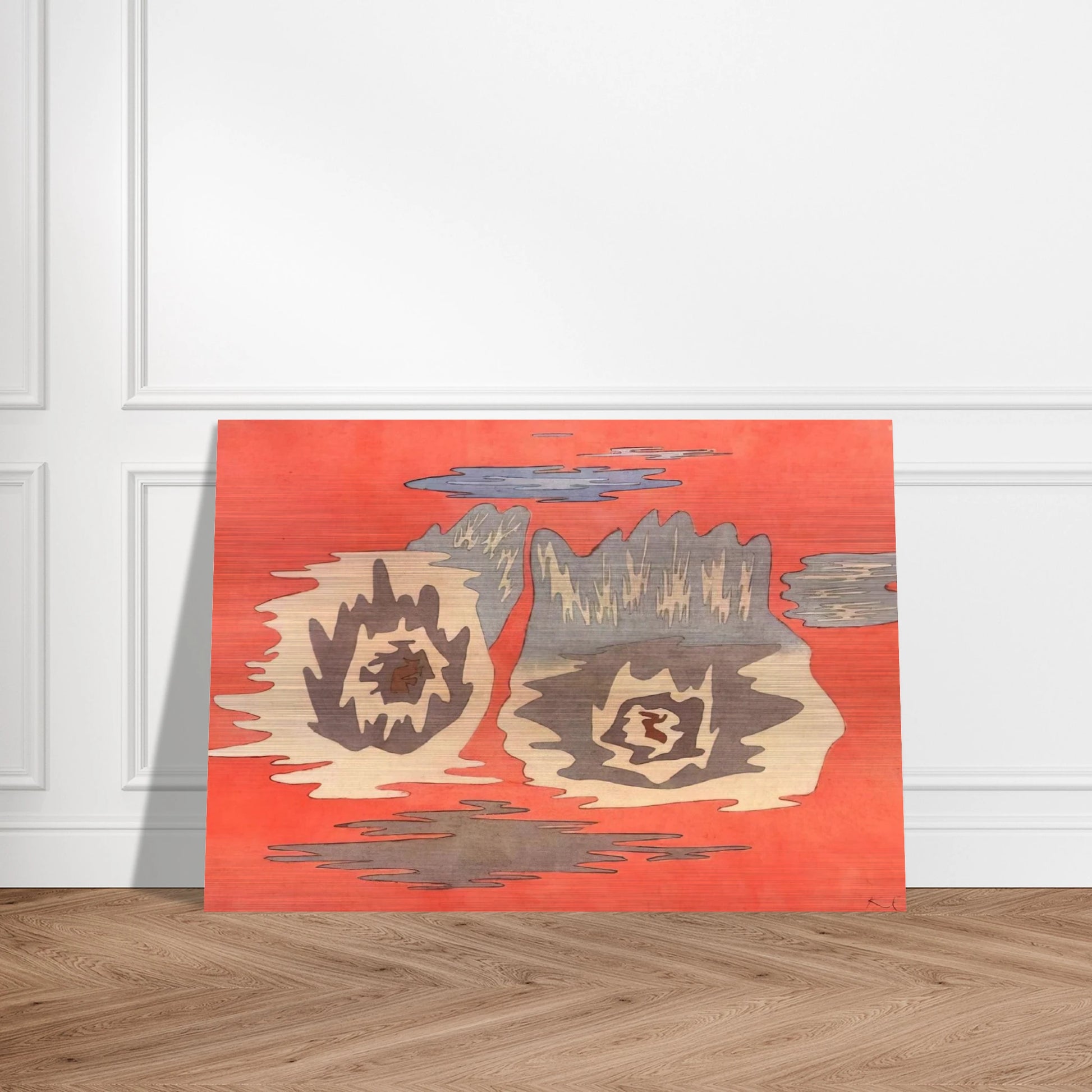 THE PLACE OF THE TWINS 1929 - Paul Klee Brushed Aluminum Print - 70x100 cm / 28x40 inches | Paul Klee Aluminum Print | Paul Klee Prints