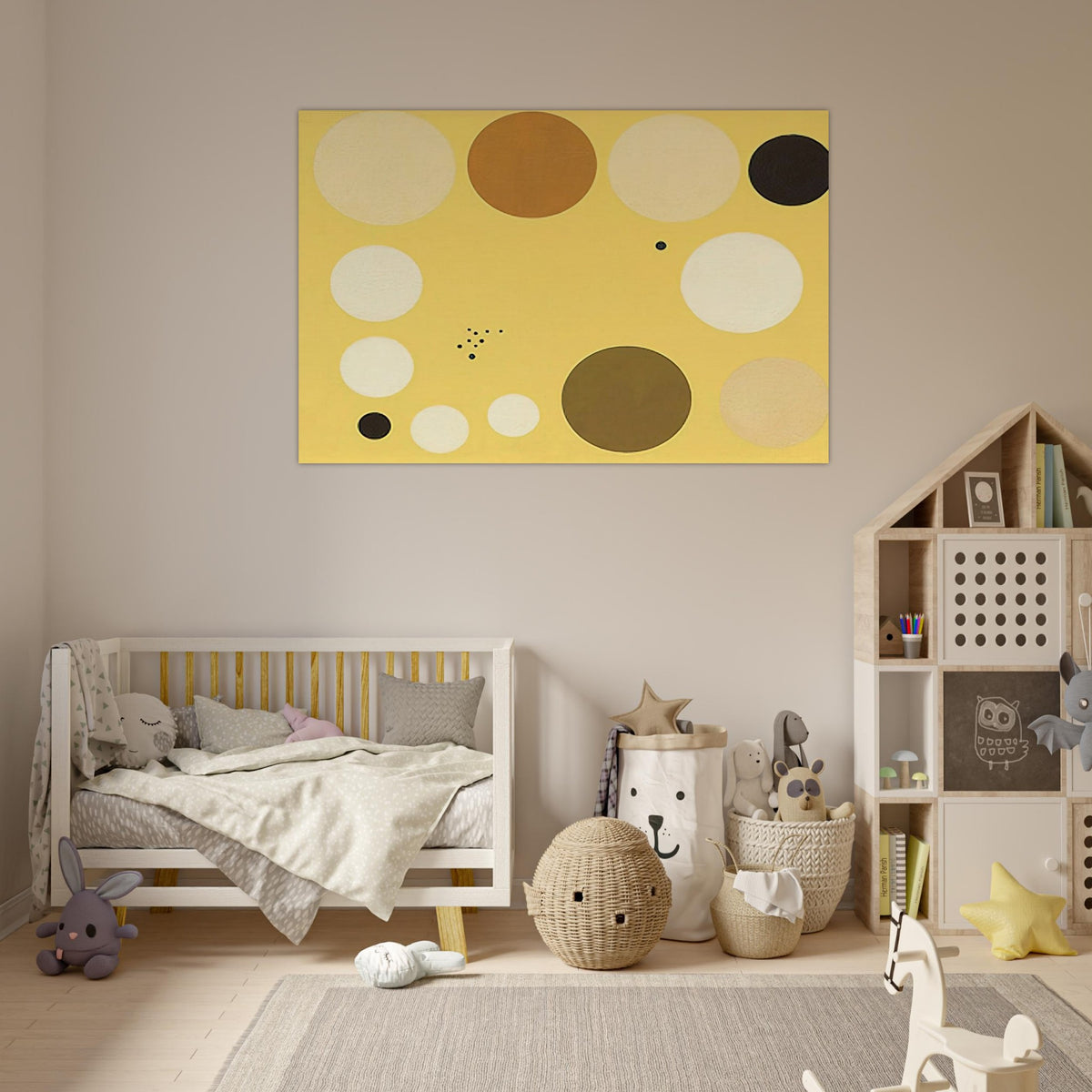 Carta celeste en amarillo n° 1 - 1953 1 - Lolo Soldevilla Art Prints - 100x150 cm / 40x60″ inches | Lolo Soldevilla Poster | Lolo Soldevilla Prints