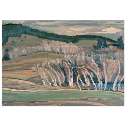 Spring, Caribou Country - 1949 - A.Y. Jackson Brushed Aluminum Print - 70x100 cm / 28x40 inches | A.Y. Jackson Aluminum Print | A.Y. Jackson Prints