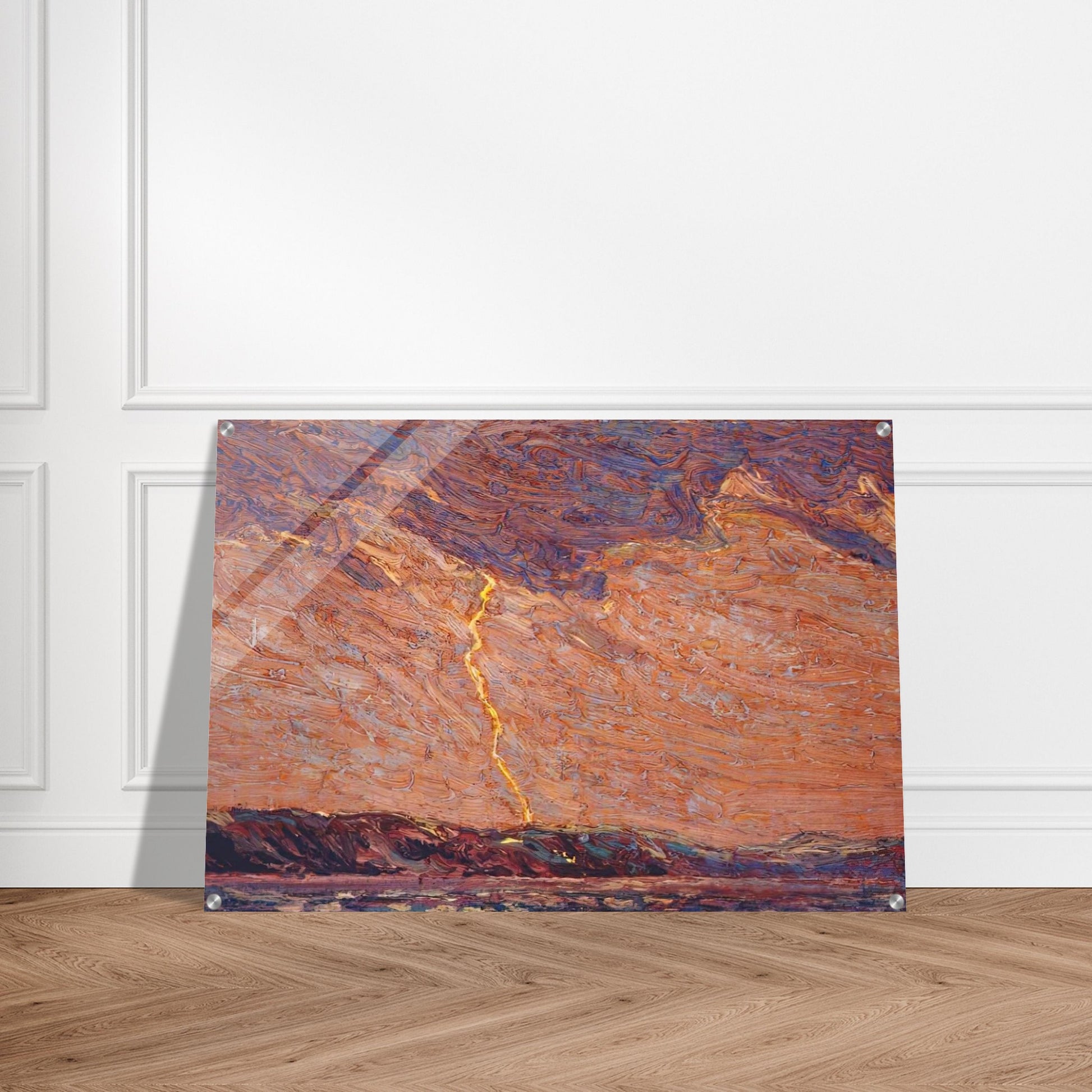 LIGHTNING CANOE LAKE 1915 - Tom Thomson Acrylic Print - 70x100 cm / 28x40″ inches
