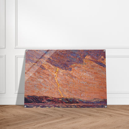 LIGHTNING CANOE LAKE 1915 - Tom Thomson Acrylic Print - 70x100 cm / 28x40″ inches