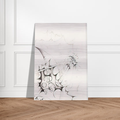 PIRATES 1982 - Lee Bontecou Brushed Aluminum Print - 70x100 cm / 28x40 inches | Lee Bontecou Aluminum Print | Lee Bontecou Prints