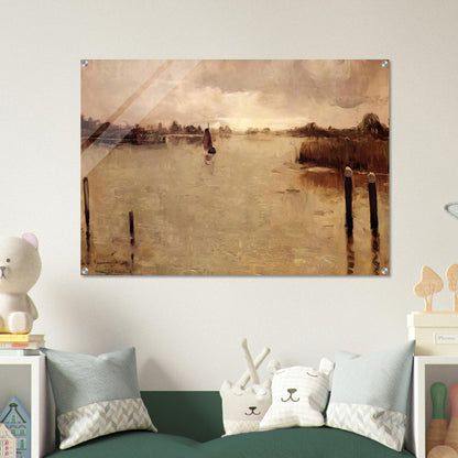SPAARNWOUDE ISLAND 1883 - Theo van Rysselberghe Acrylic Print - 70x100 cm / 28x40″ inches