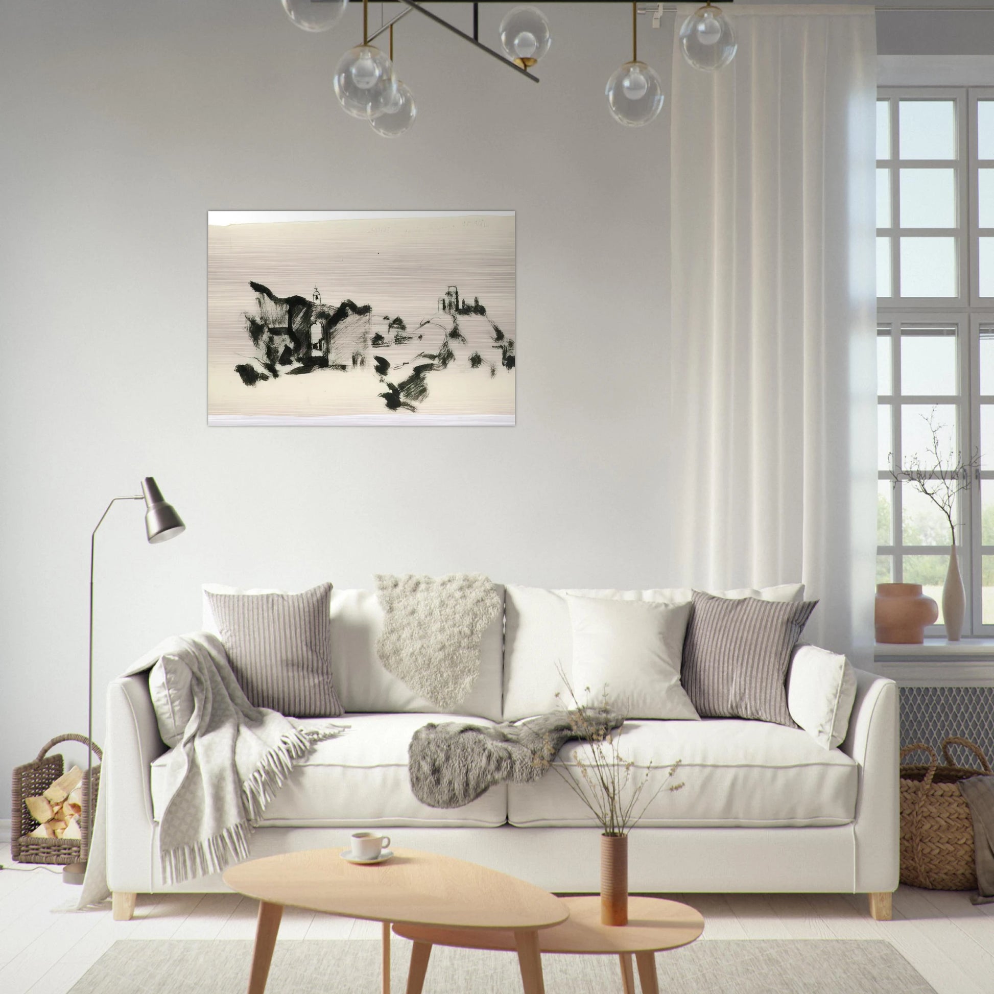 Assisi 35, marzo - 1935 - Julius Bissier Brushed Aluminum Print - 70x100 cm / 28x40 inches | Julius Bissier Aluminum Print | Julius Bissier Prints