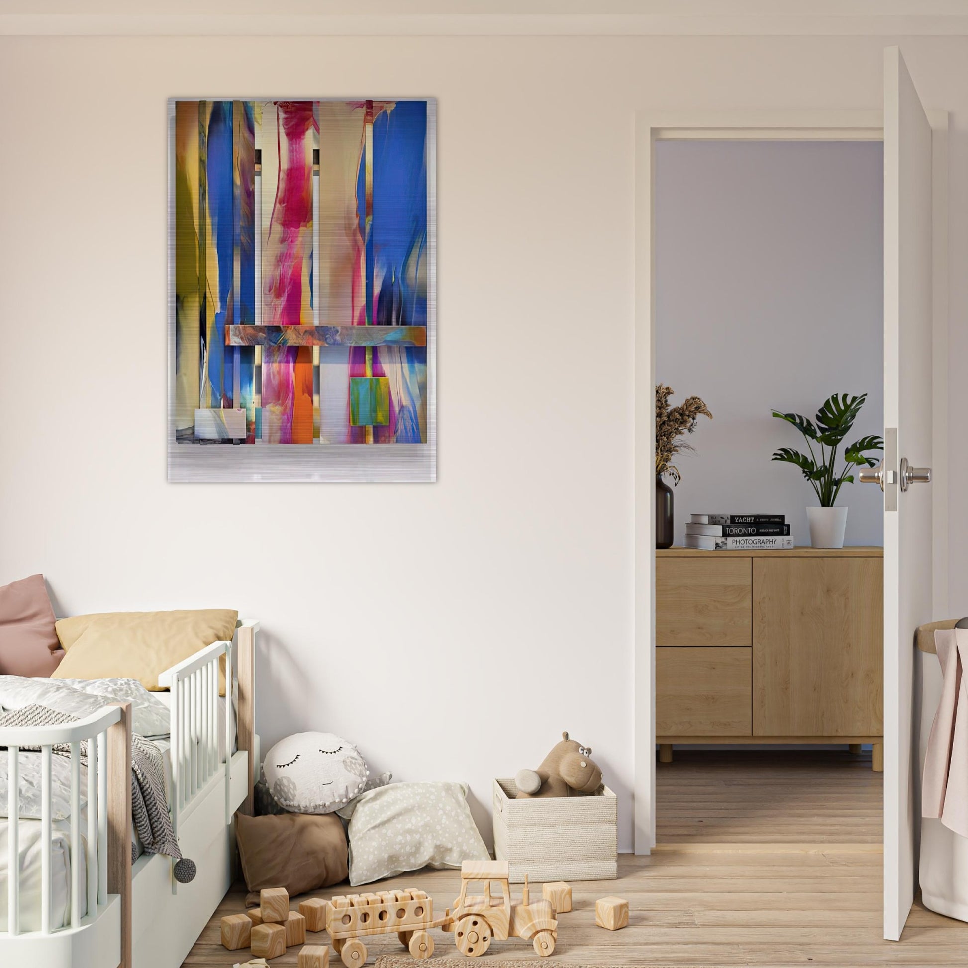 Wide - Sam Gilliam Brushed Aluminum Print - 70x100 cm / 28x40 inches | Sam Gilliam Aluminum Print | Sam Gilliam Prints