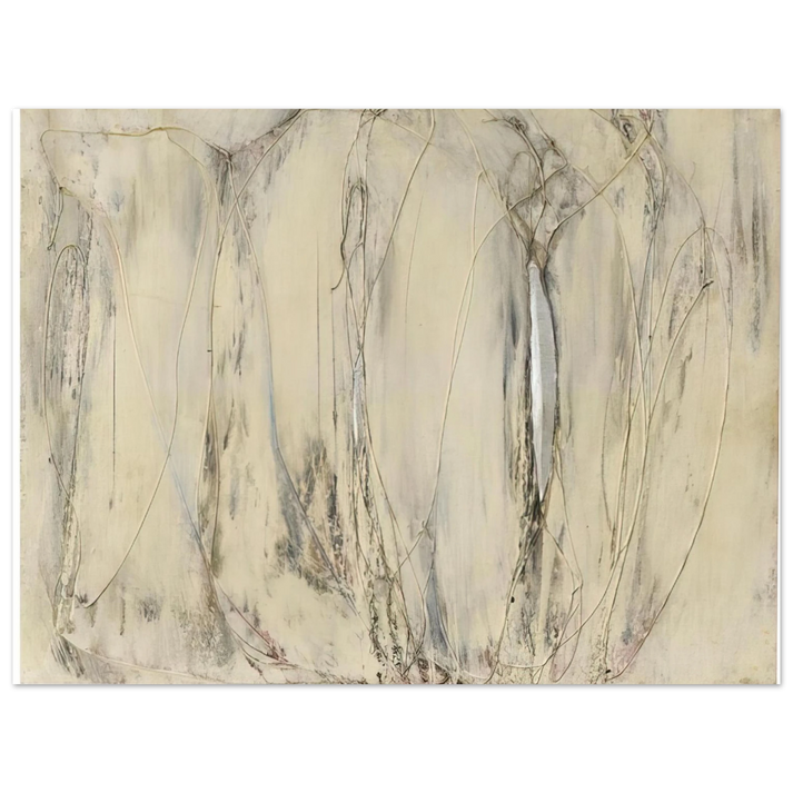 Enrico Castellani - Composition - 1958  75x100 cm / 30x40inches Fine Art Poster