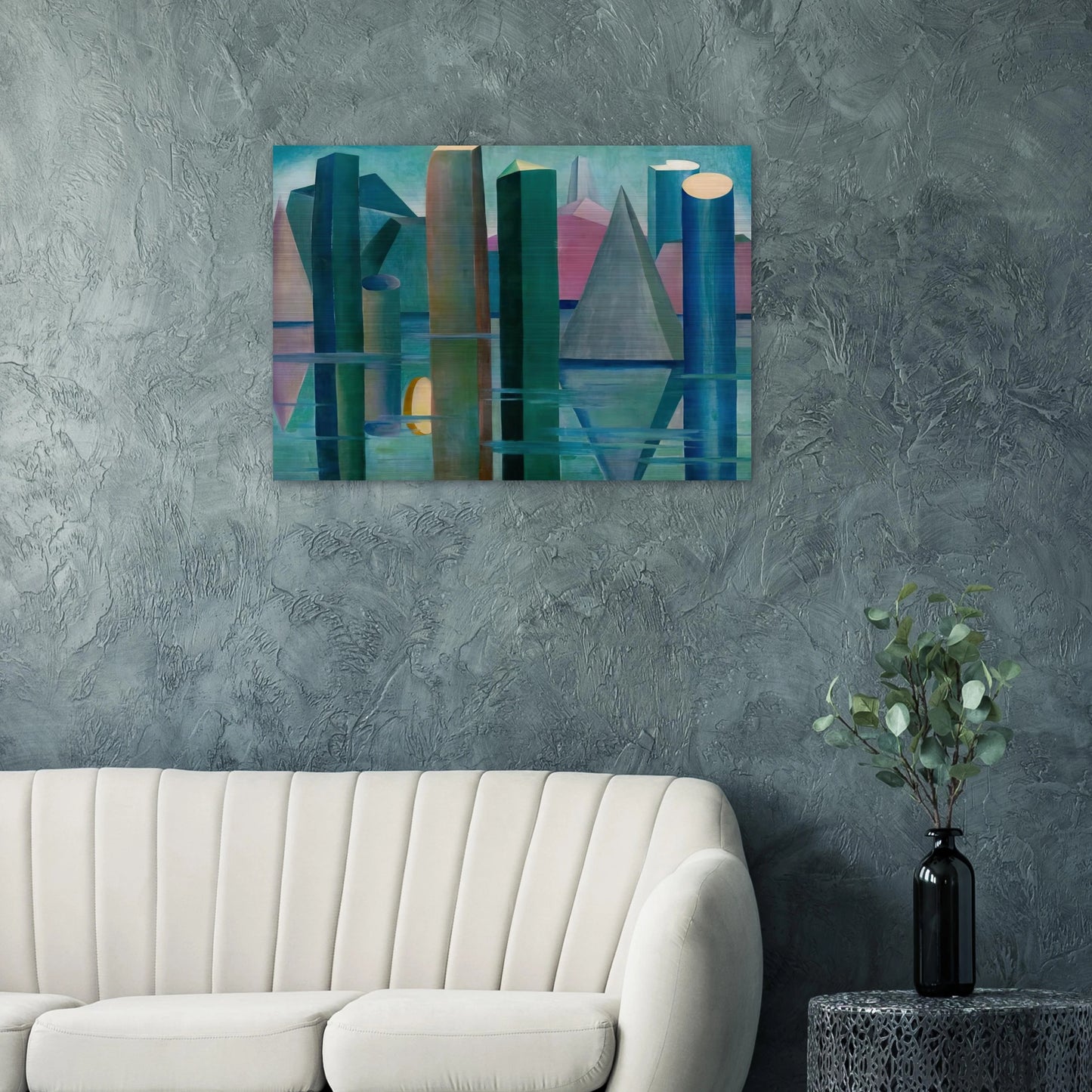 Calmaria II - Tarsila do Amaral Brushed Aluminum Print - 70x100 cm / 28x40 inches | Tarsila do Amaral Aluminum Print | Tarsila do Amaral Prints