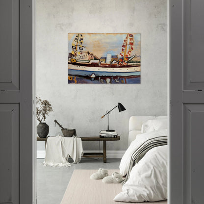THE ENGLISH YACHT 1906 - Raoul Dufy Brushed Aluminum Print - 70x100 cm / 28x40 inches | Raoul Dufy Aluminum Print | Raoul Dufy Prints