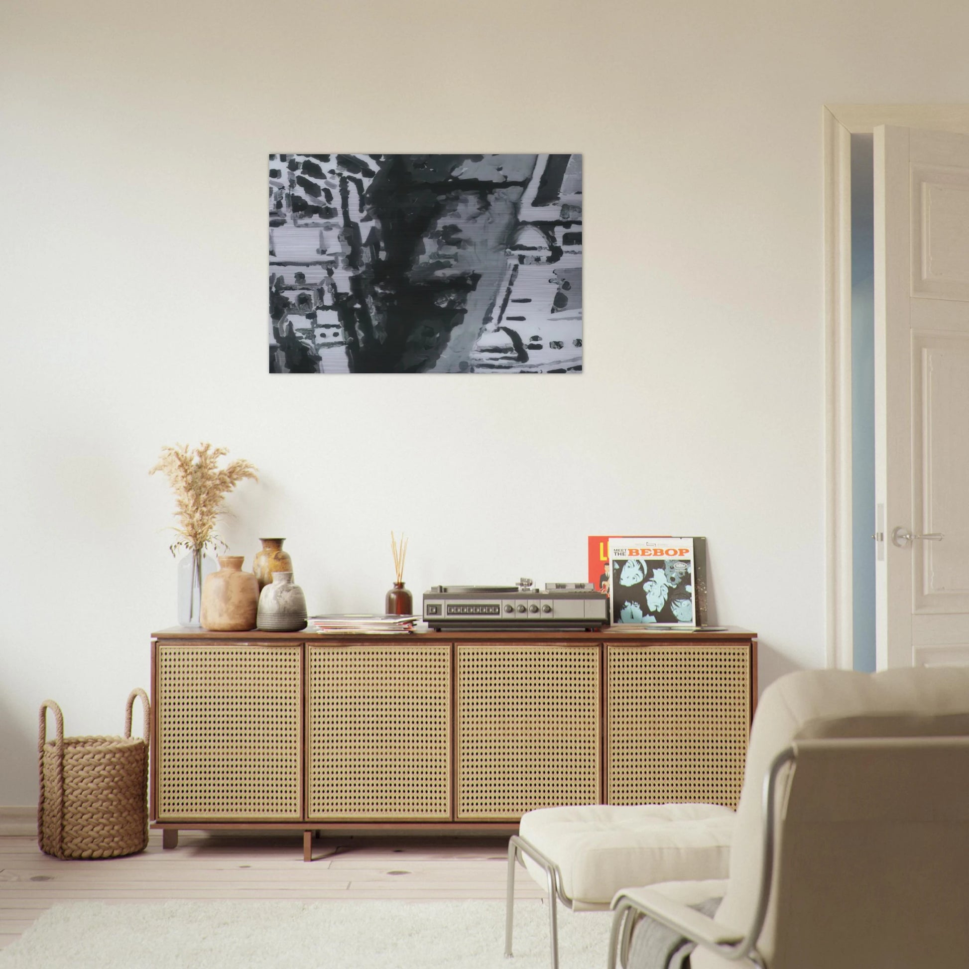 TOWNSCAPE M7 1968 - Gerhard Richter Brushed Aluminum Print - 70x100 cm / 28x40 inches | Gerhard Richter Aluminum Print | Gerhard Richter Prints