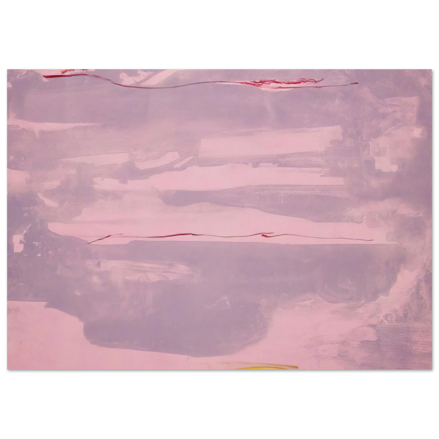 Helen Frankenthaler - Dream Walk - 1977 Wall art - 30x45 cm / 12x18 inches - Premium Wooden Framed Poster With Fine Art Paper-canvas - Wood frame