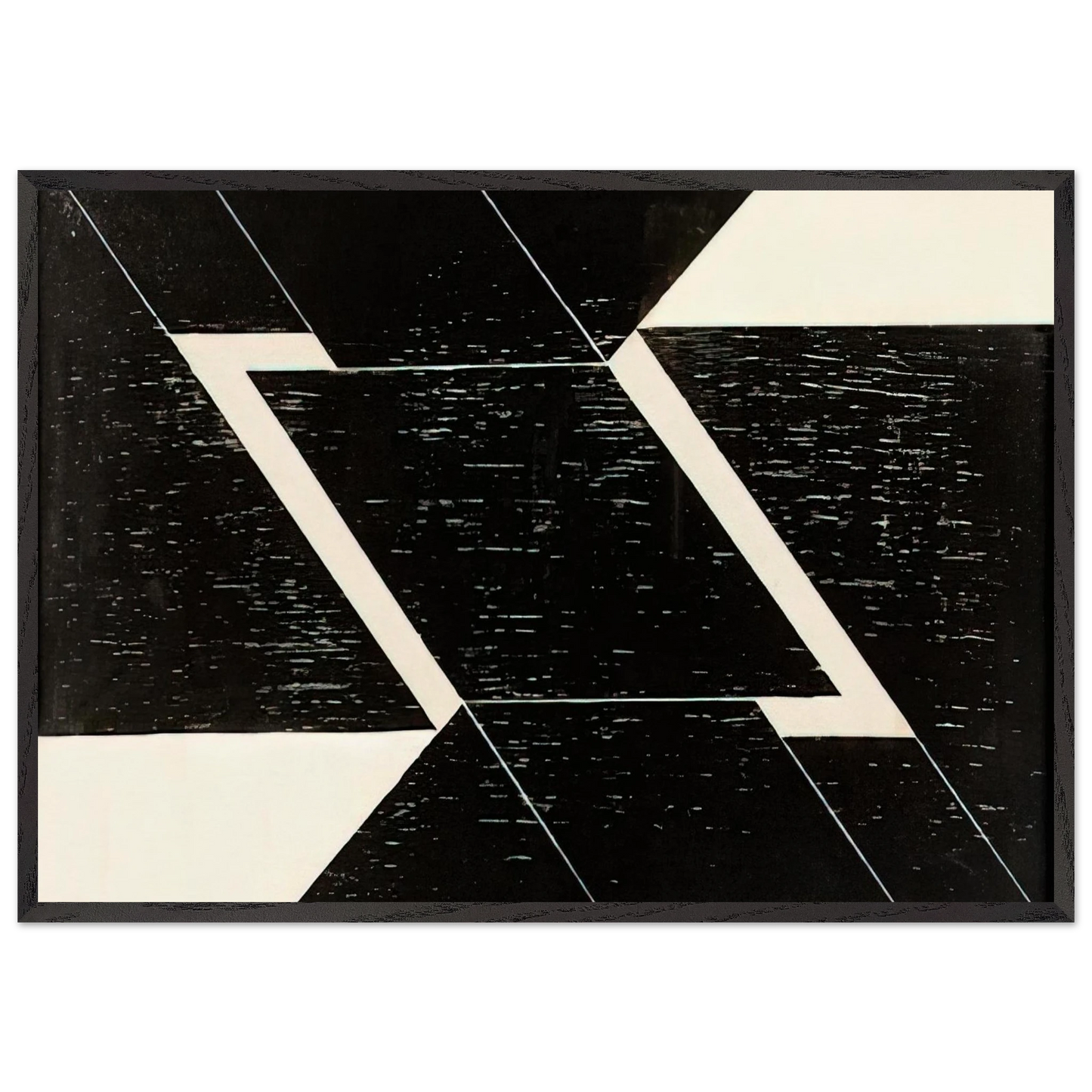 Tecelar - 1955 - Lygia Pape 70x100 cm / 28x40 inches Framed Art Print – Black Wooden Frame