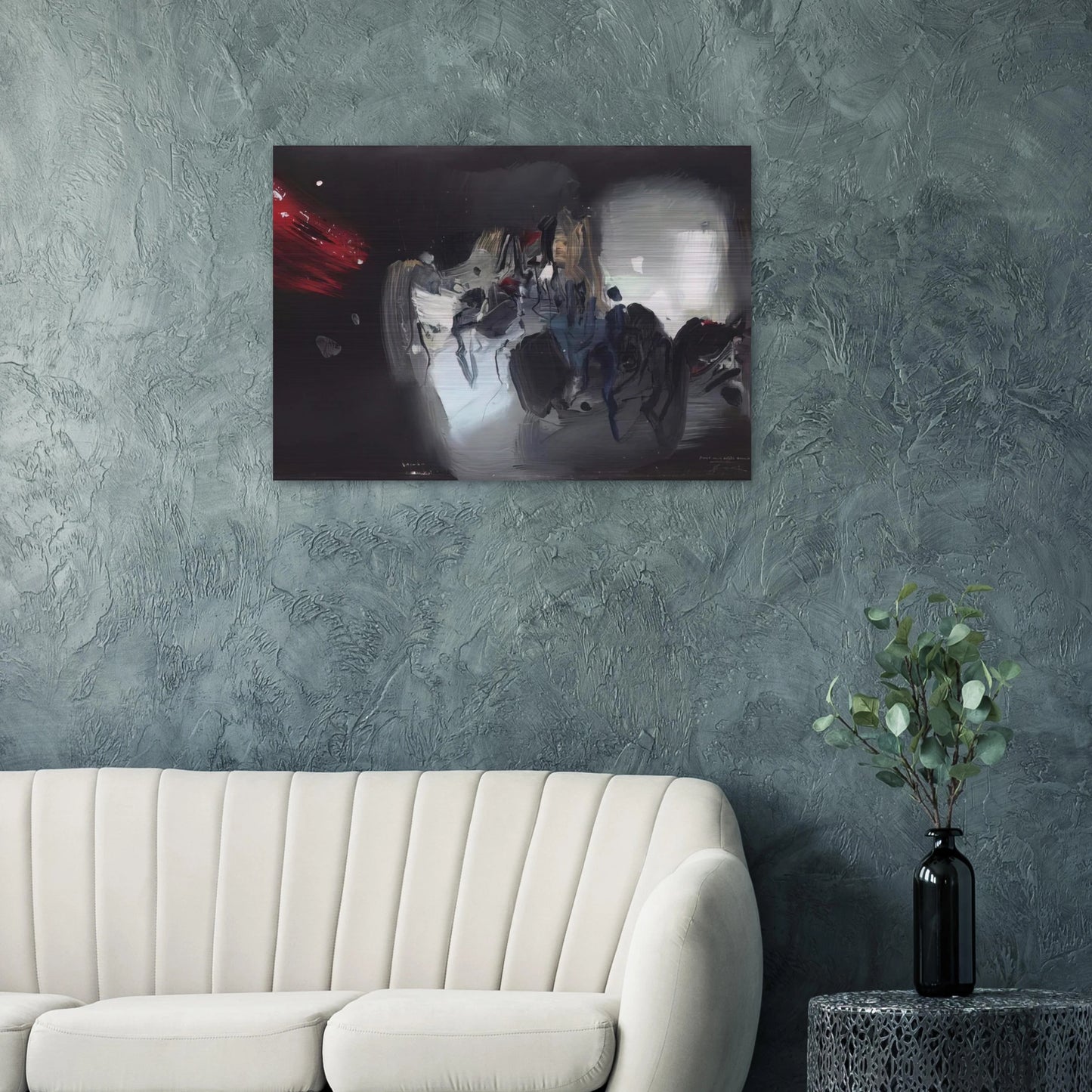 COMPOSITION 1972 - Chu teh Chun Brushed Aluminum Print - 70x100 cm / 28x40 inches | Chu teh Chun Aluminum Print | Chu teh Chun Prints