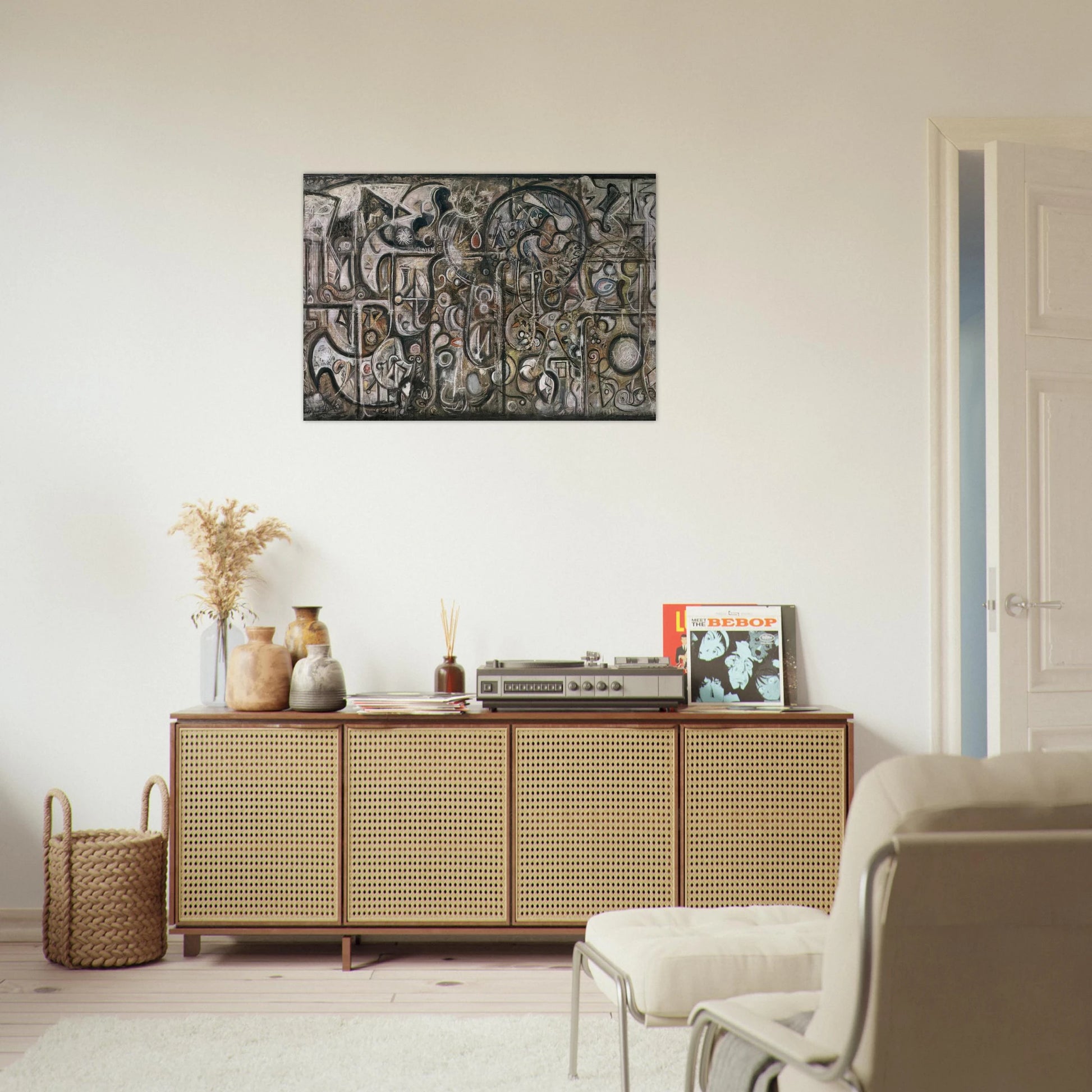 Symphony No. 1, The Transcendental - Richard Pousette-Dart Brushed Aluminum Print - 70x100 cm / 28x40 inches | Richard Pousette-Dart Aluminum Print | Richard Pousette-Dart Prints
