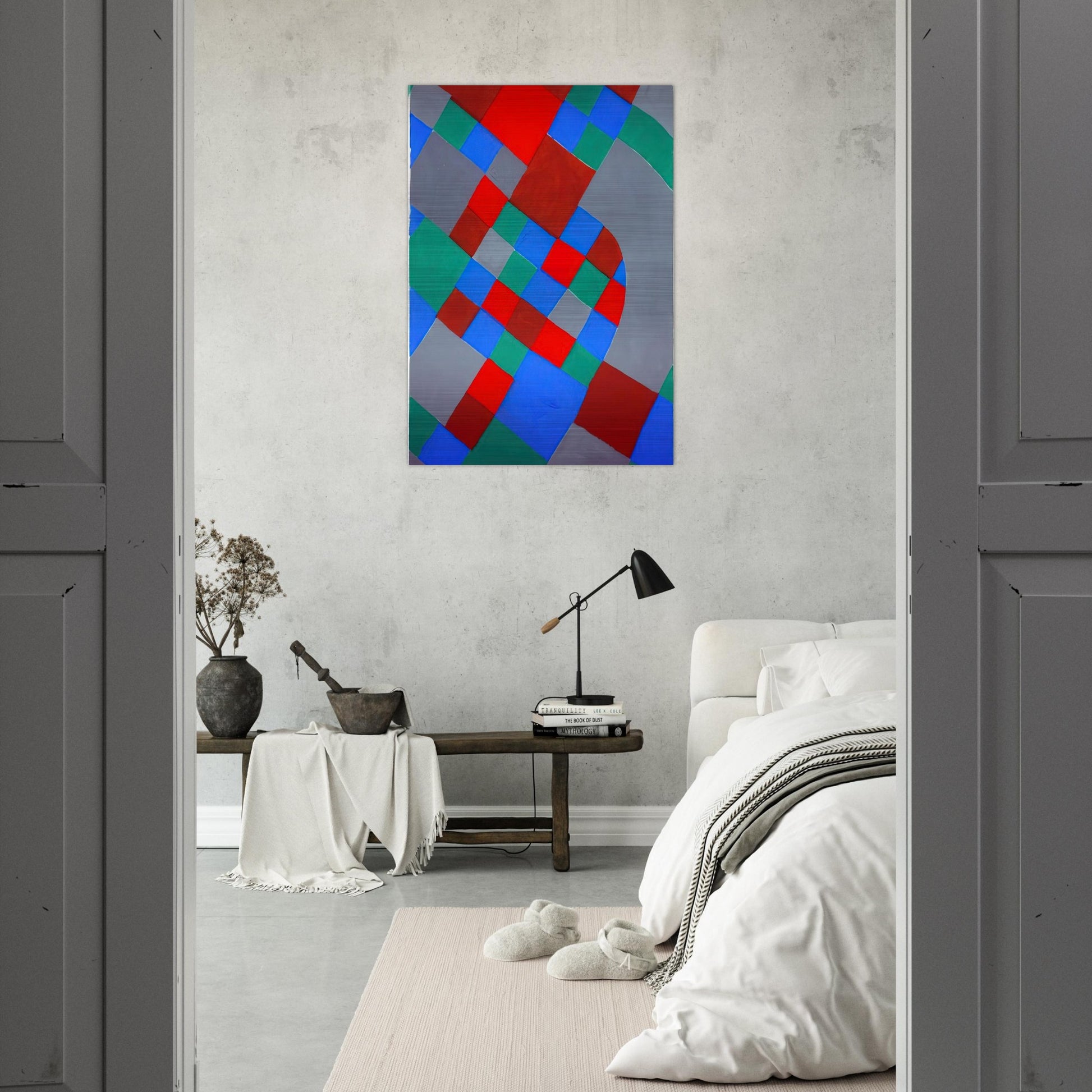WORD POETRY POETRY OF COLORS - Sonia Delaunay Brushed Aluminum Print - 70x100 cm / 28x40 inches | Sonia Delaunay Aluminum Print | Sonia Delaunay Prints