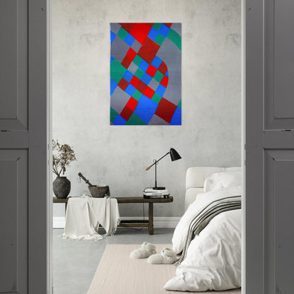 WORD POETRY POETRY OF COLORS - Sonia Delaunay Brushed Aluminum Print - 70x100 cm / 28x40 inches | Sonia Delaunay Aluminum Print | Sonia Delaunay Prints