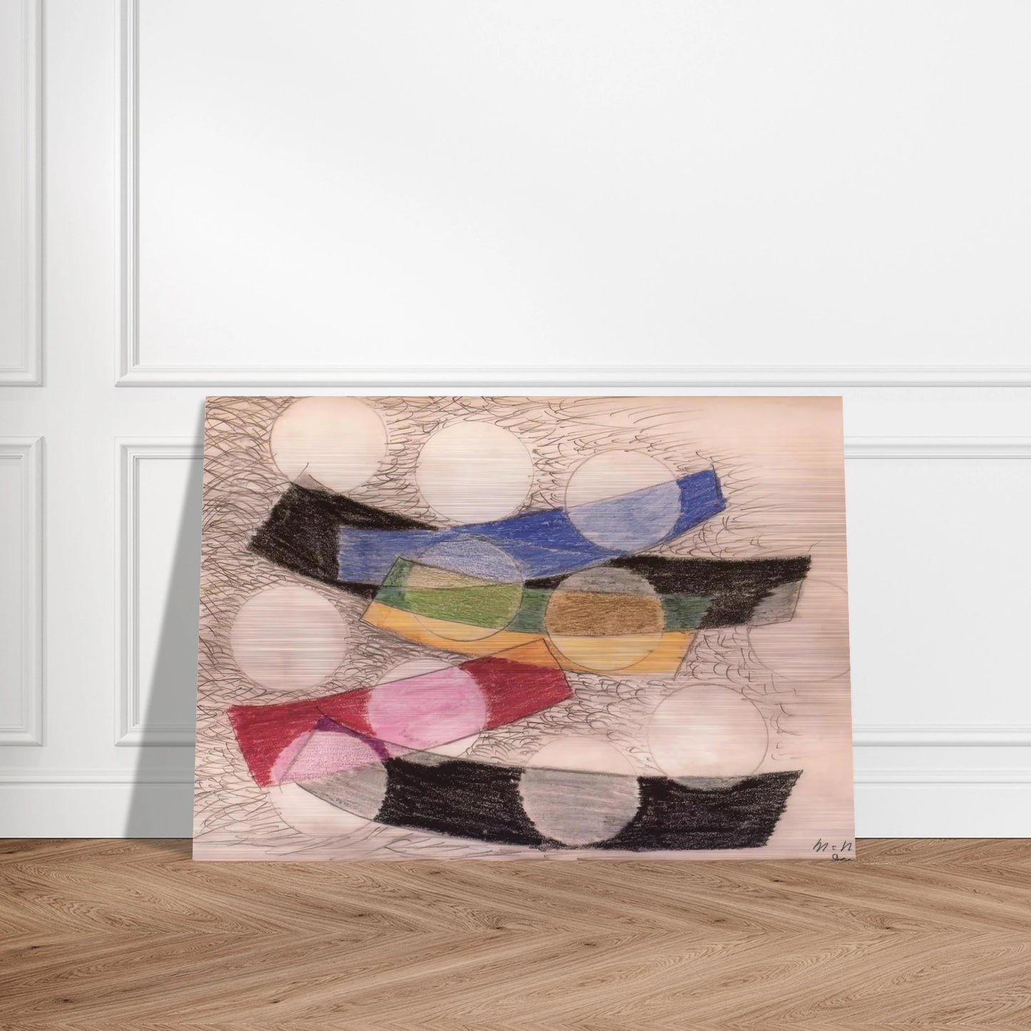 Floating Forms - Laszlo Moholy-Nagy Brushed Aluminum Print - 70x100 cm / 28x40 inches | Laszlo Moholy-Nagy Aluminum Print | Laszlo Moholy-Nagy Prints