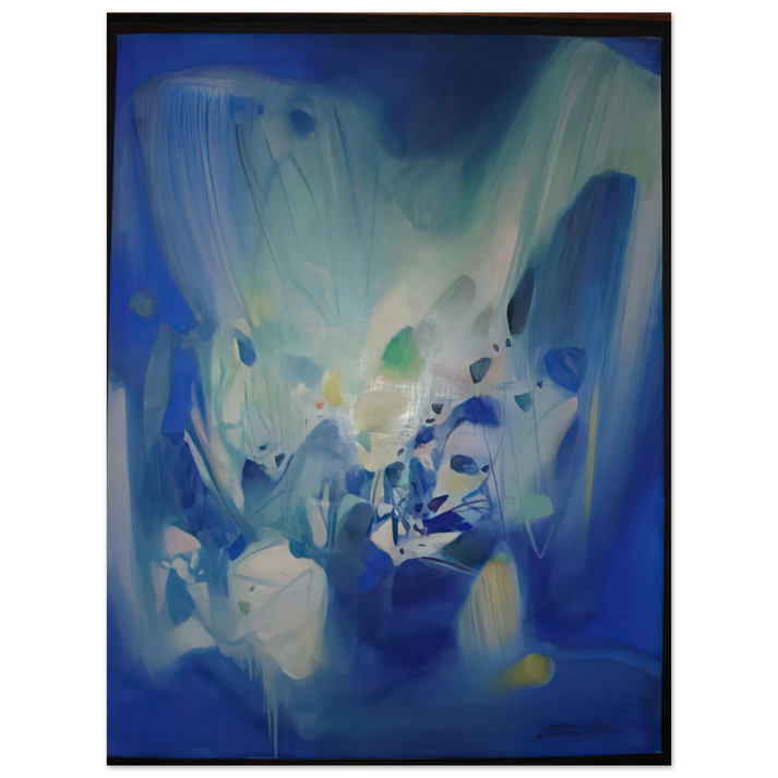 Chu teh Chun - DOMINANT BLEU 1990  75x100 cm / 30x40inches Fine Art Poster