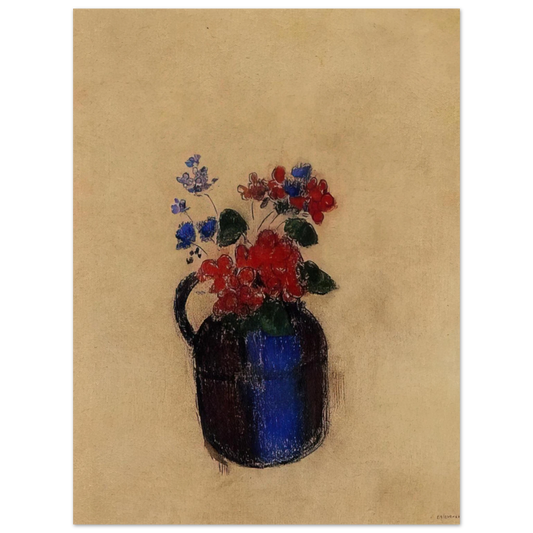 Odilon Redon - SMALL BOUQUET IN A PITCHER  75x100 cm / 30x40inches Fine Art Poster