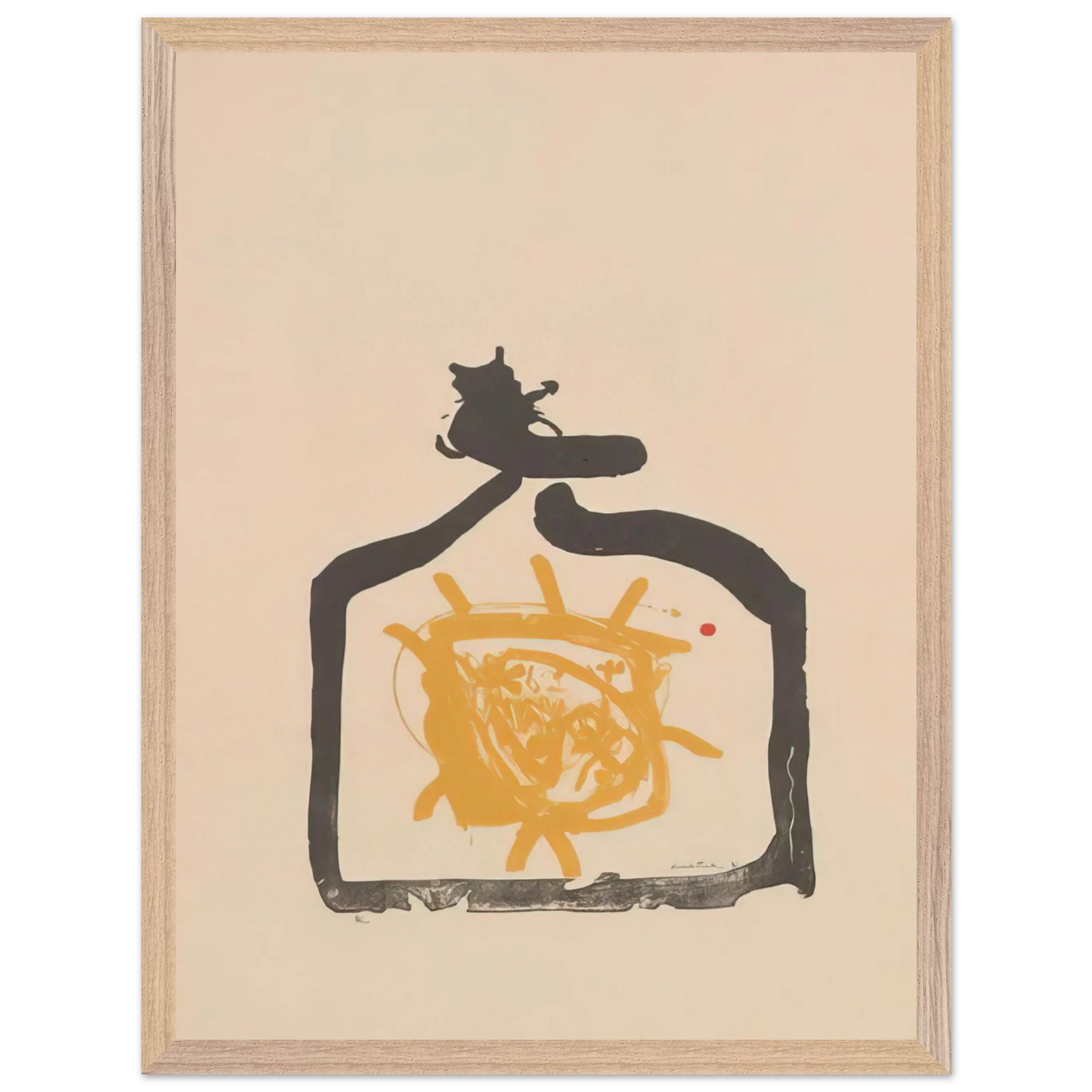 Helen Frankenthaler - May 26th Backwards - 1961 Wall art - 40x50 cm / 16x20 inches - Premium Wooden Framed Poster With Fine Art Paper-canvas - Black frame
