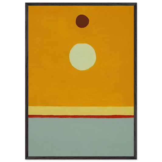 Untitled - 2014 - Etel Adnan 70x100 cm / 28x40 inches Framed Art Print – Black Wooden Frame