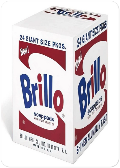 Brillo Soap Pads By Andy Warhol Pack of 10 Post Cards | Andy Warhol Post Cards | A6 (10.5 x 14.8 cm) - 4.1 x 5.8 inches