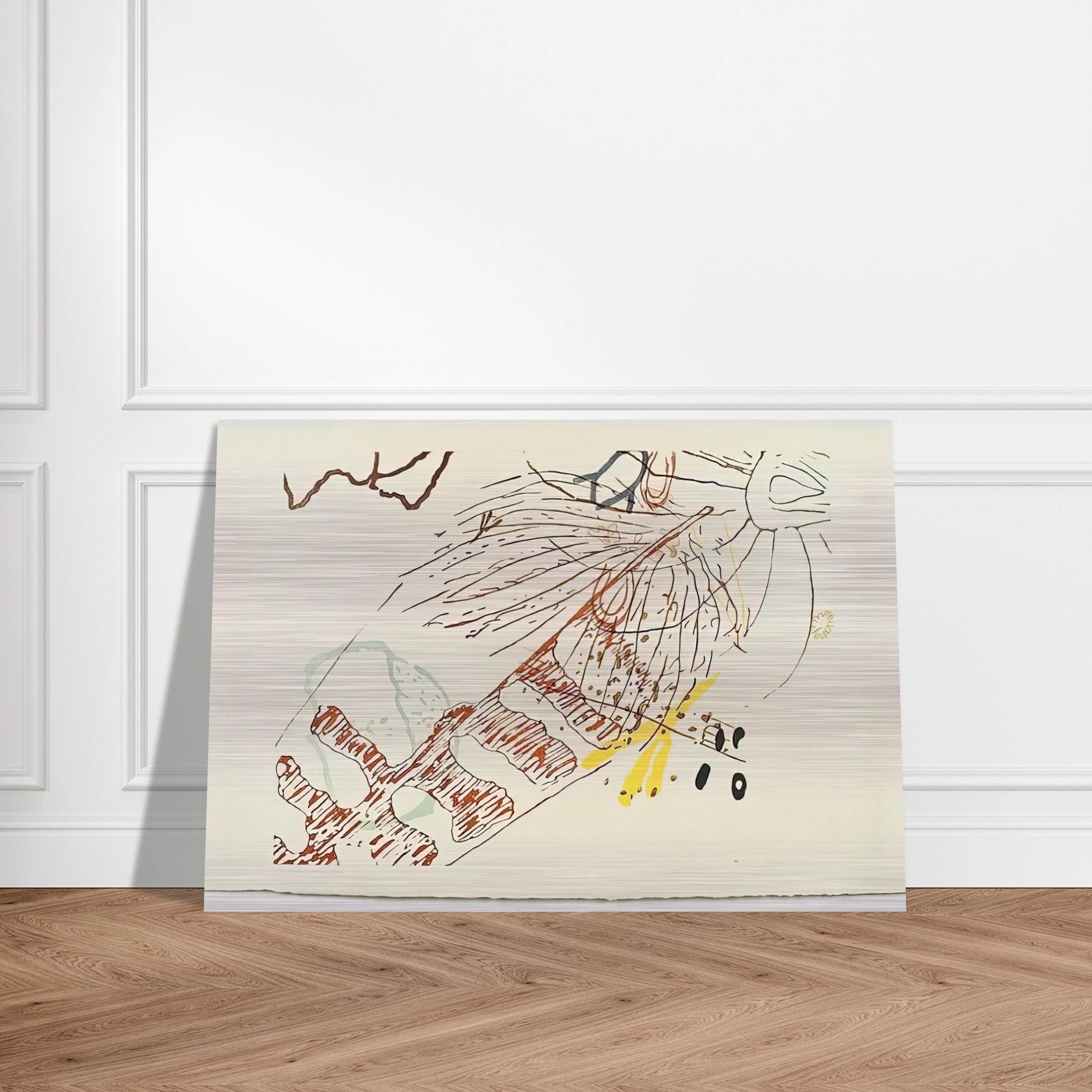 From 17 Drawings by Thoreau - 1978 - John Cage Brushed Aluminum Print - 70x100 cm / 28x40 inches | John Cage Aluminum Print | John Cage Prints