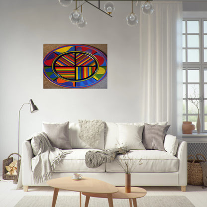 Lines in Four Directions - Sol LeWitt Brushed Aluminum Print - 70x100 cm / 28x40 inches | Sol LeWitt Aluminum Print | Sol LeWitt Prints