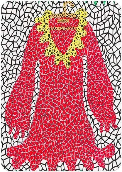 DRESS 1982 By Yayoi Kusama Pack of 10 Post Cards | Yayoi Kusama Post Cards | A6 (10.5 x 14.8 cm) - 4.1 x 5.8 inches