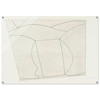 3 forms in a landscape - 1967 - Ben Nicholson Acrylic Print - 70x100 cm / 28x40″ inches